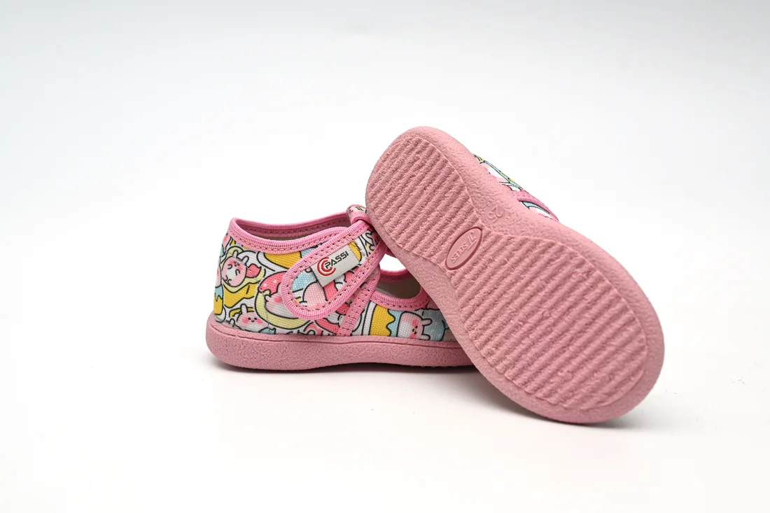 Patofne roze sa zečićima, duboki đon 3